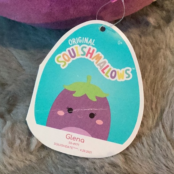 Glena the Eggplant Purple 5” Squishmallow - Picture 5 of 5
